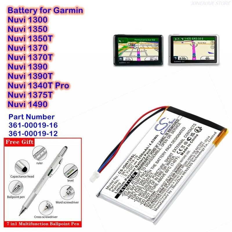 GPS Navigator Battery 361-00019-16, 361-00019-12 for Garmin Nuvi 1300,1340T Pro,1350,1350T,1370,1370