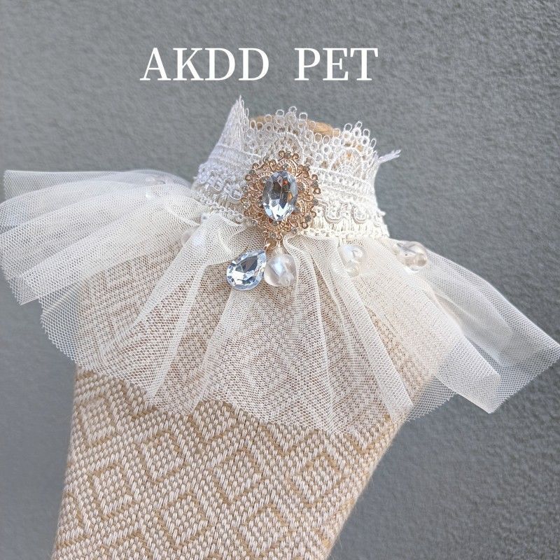[Pet Wardrobe] Vintage industri putri apron boneka kain jaring premium berkualitas trendy Kasual