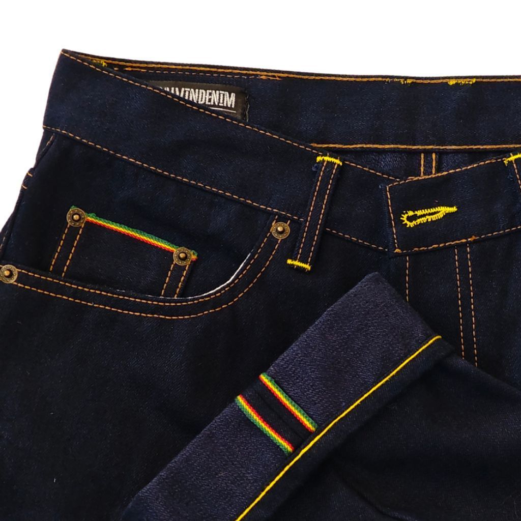 Celana jeans denim rainbow selvedge original 17 oz