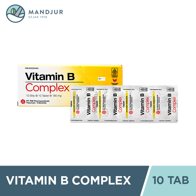 Vitamin B Complex 10 Tablet - Suplemen Vitamin B Complex
