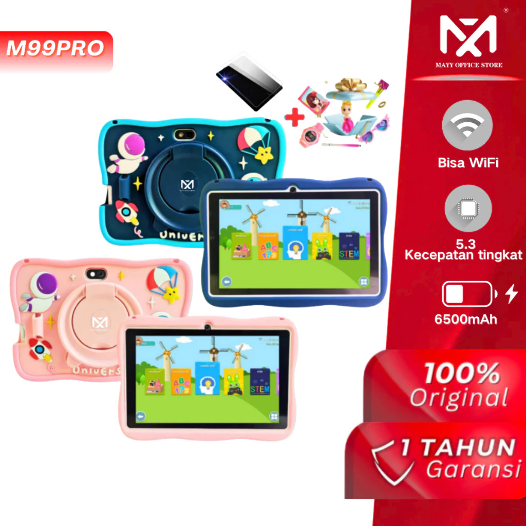 Mayy official id Tablet android Anak 7.1inch 2 Camera PC M99 Max  KIDS STUDY TAB tab 6/128GB