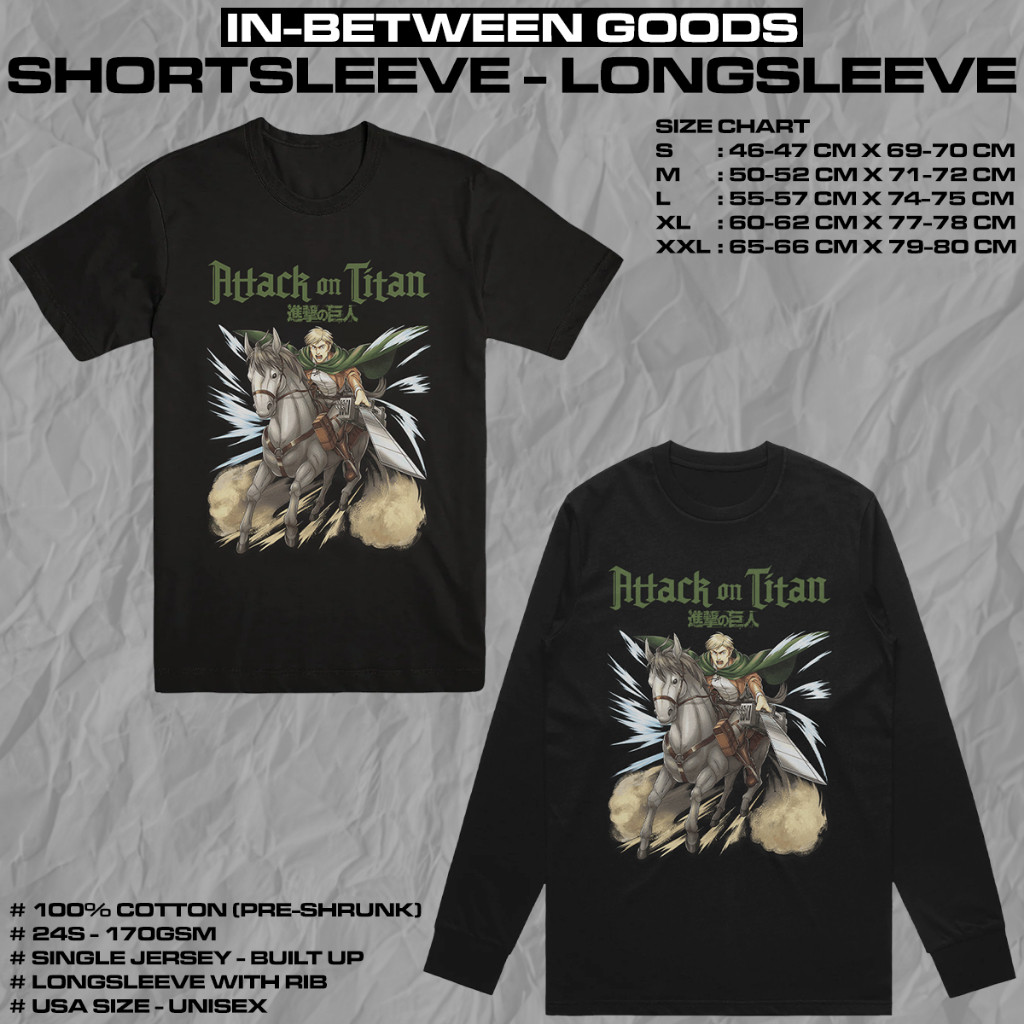 ATTACK ON TITAN - ERWIN SMITH | T-SHIRT | LONGSLEEVE | ANIME MERCH2