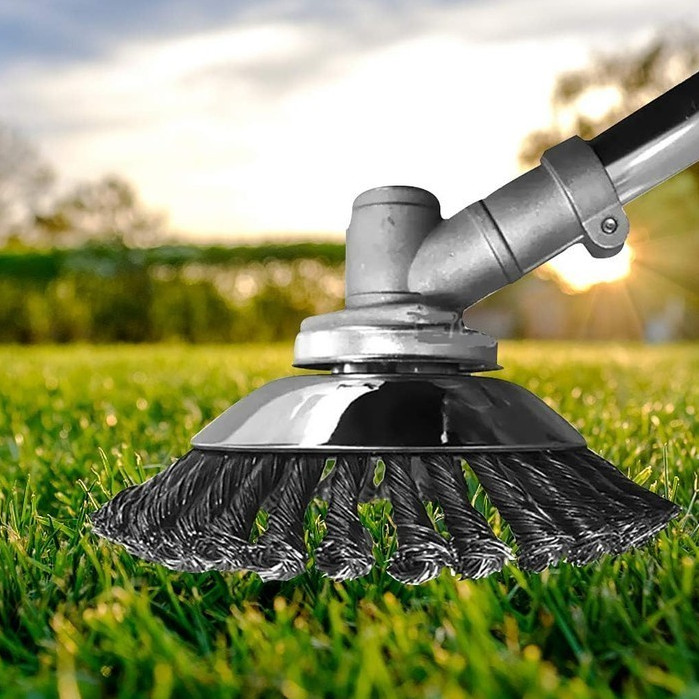 Kepala Sikat Mesin Rumput Kawat Baja Mesin Rumput Bagus