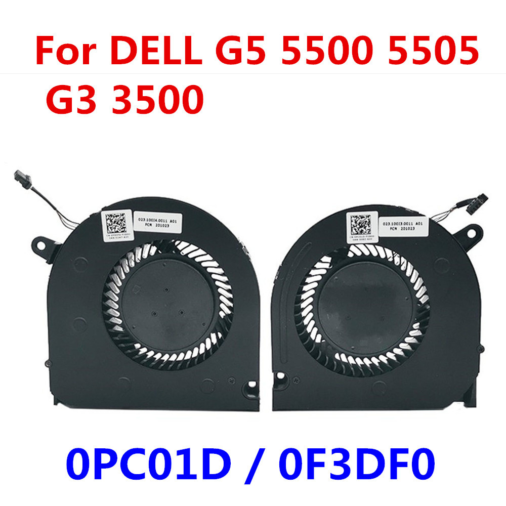 New Original Laptop CPU GPU Cooling Fan For DELL G5 SE 15 5500 5505 G3 3500 2020 version Cooler 0PC0