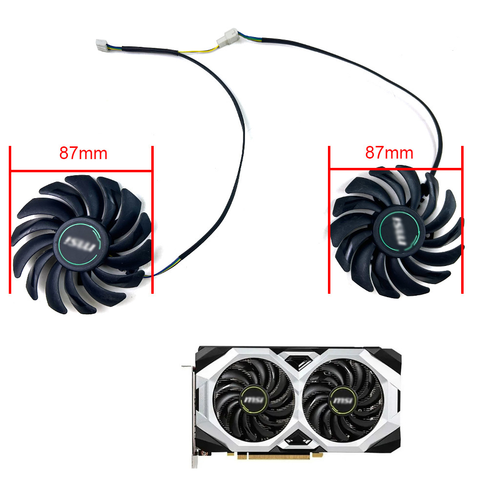 NEW Cooling Fan 87mm PLD09210S12HH 2060S RTX2070 For MSI GeForce RTX 2070 2060 Super VENTUS XS OC Co