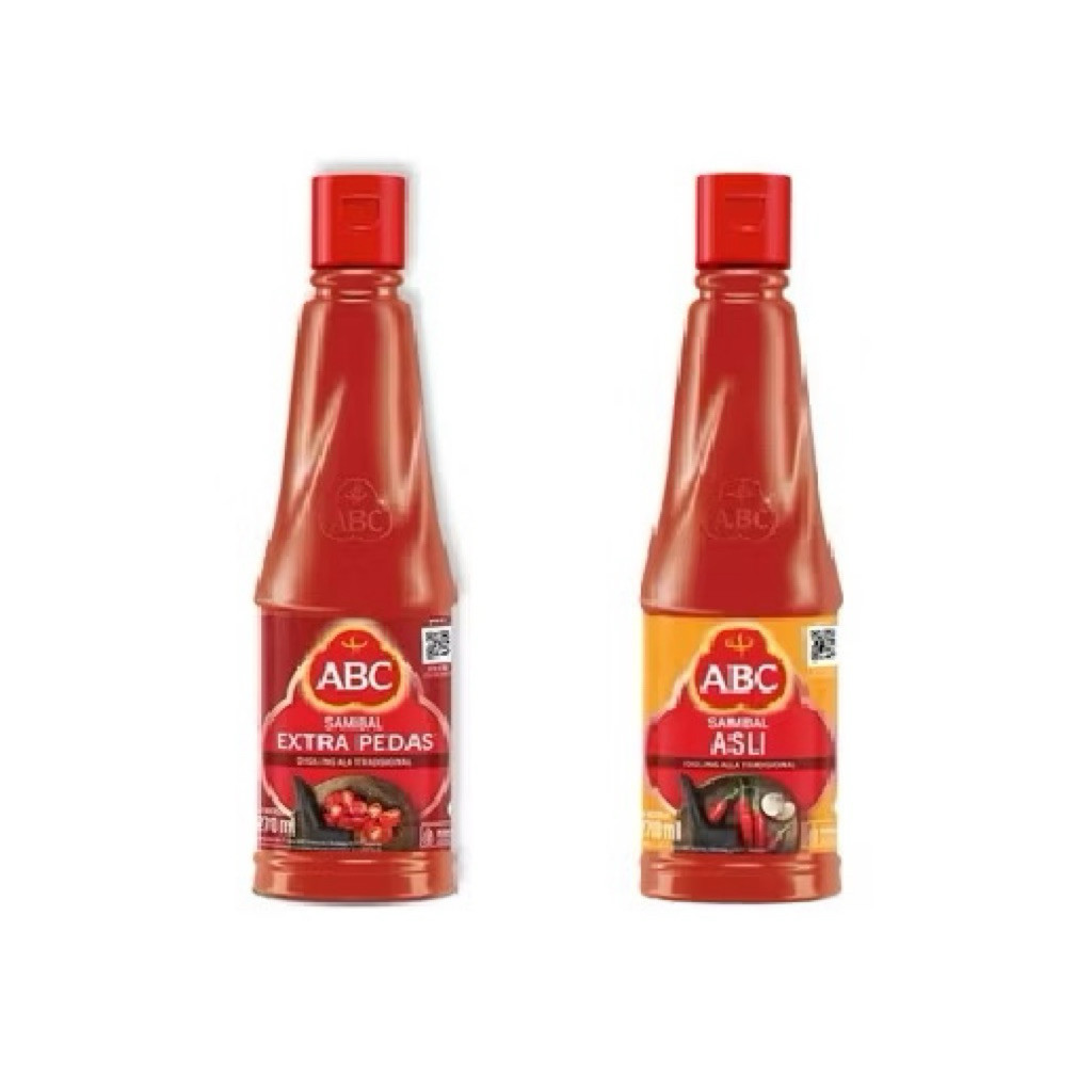 saus abc sambal pedas  botol 270ml/ 335ml kaca