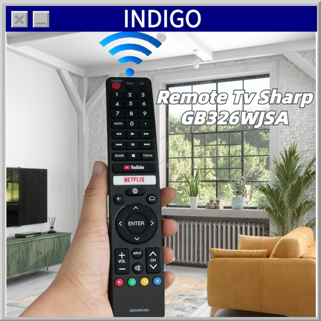 Remot Remote Tv Sharp Smart Tv / Sharp Android Tv GB326WJSA Original