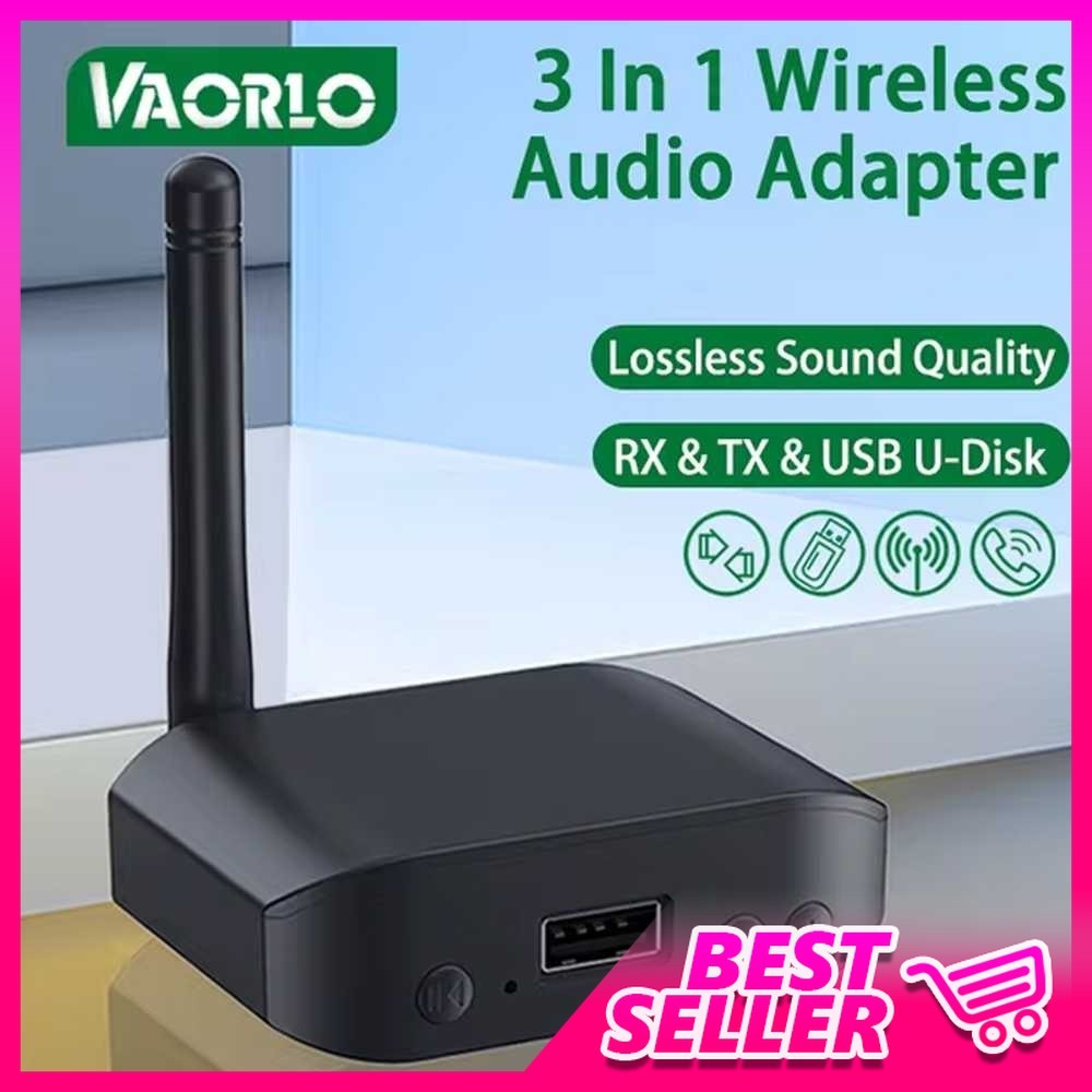 VAORLO Audio Adapter Bluetooth Transmitter Receiver USB 3in1 - B56