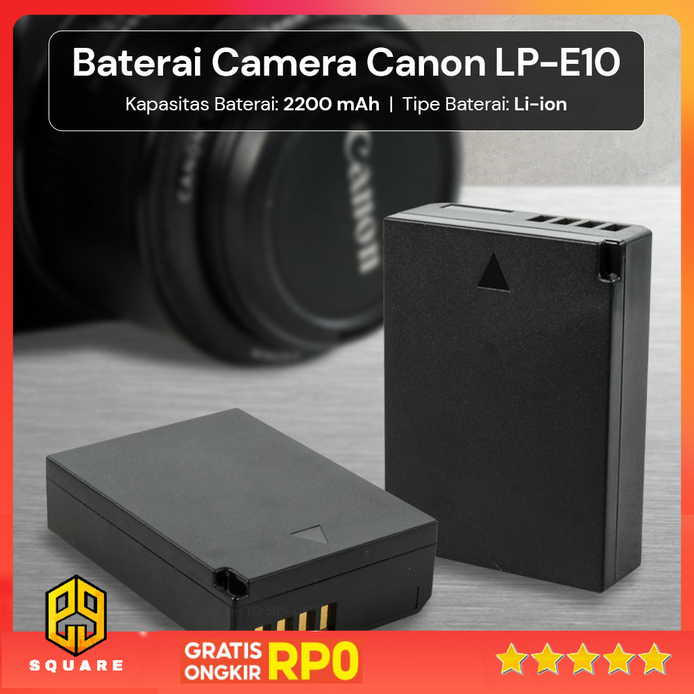 Baterai Camera Canon LP-E10 2200mAh (Replika 1:1) Original 99 Square