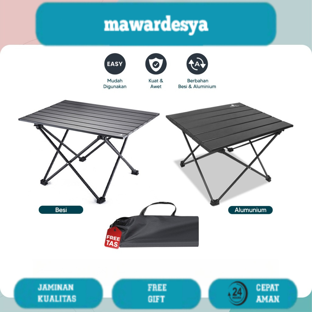 Meja Lipat Outdoor Aluminium Meja Lipat Camping Meja Lipat Portable