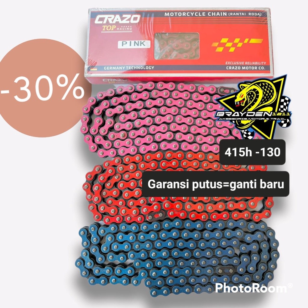 RIZQIJAYA  RANTAI GOLD 415 CRAZO/RANTAI GOLD 415 SSS/RANTAI GOLD 415 130/RANTAI GOLD 415/rantai sss 