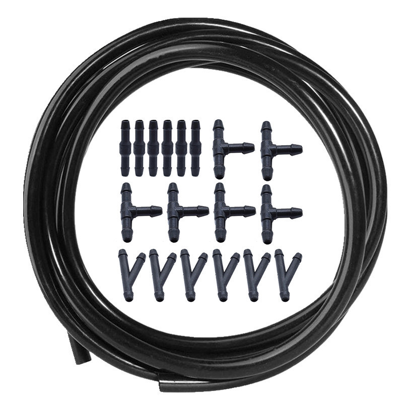 19pcs Selang Konektor Air Wiper Kaca Depan Mobil / (Y/ L /T Konektor *18 Selang*1）Selang Konektor Wi