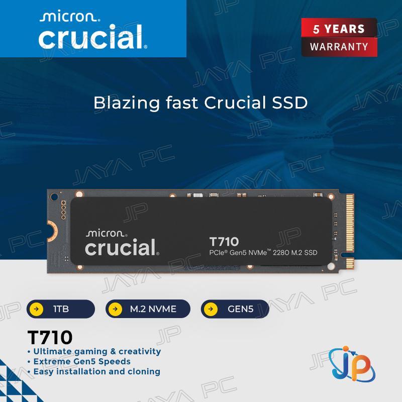 Micron Crucial SSD T710 M.2 Pcie Gen5 Nvme 1TB - SSD M2 1 TB