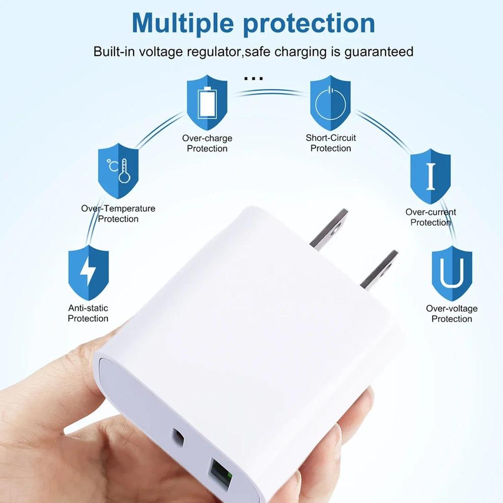 5V 2.4A USB PD Fast arger for iPhone iPad Samsung Xiaomi Huawei Tablet Laptop Universal 20W Quick ar