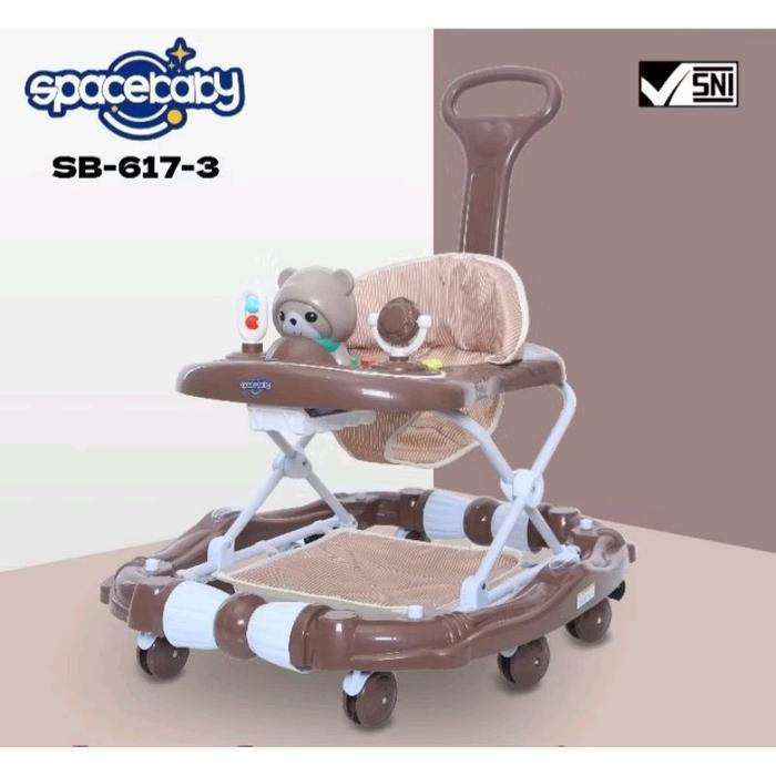 Baby Happy Spacebaby Walker SB-316 Bantu Belajar Berjalan Bayi 7 Bulan+ Kapasitas 12kg Warna Cerah M