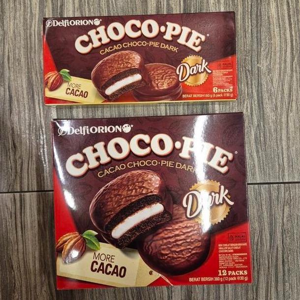 Delfi Orion Choco Pie Dark Cacao Isi 6 Pack / 12 Pack