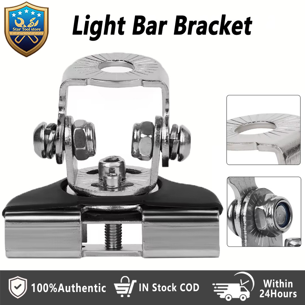A-Pillar Light Bar Bracket - Rotatable Hood Mount Holder untuk Lampu LED Mobil, Clamp Spotlight Stan