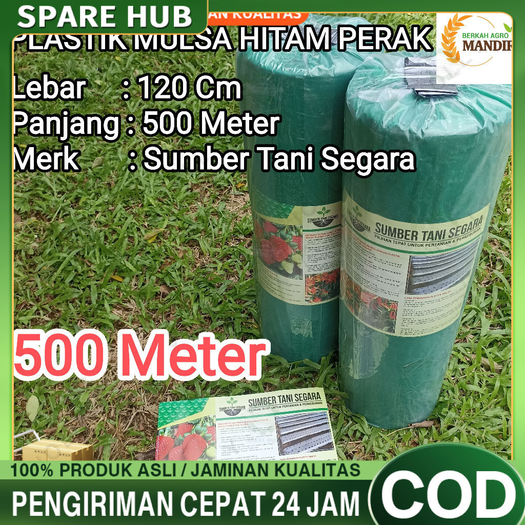 Plastik Mulsa Hitam Perak 500 Meter Untuk Pertanian
