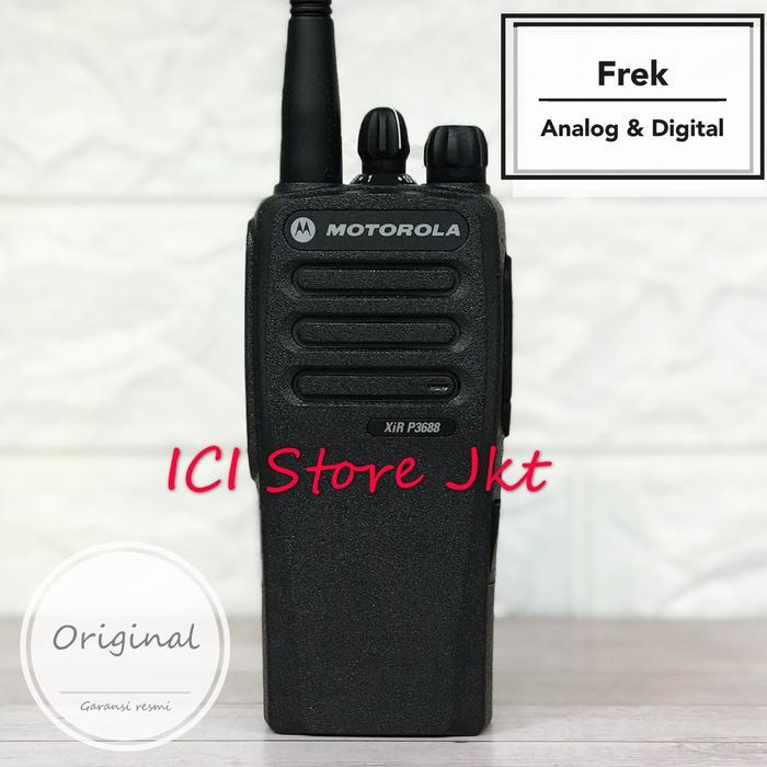 HT Motorola XIR P3688 Analog / Digital (Original/Garansi Resmi) Walkie  Talkie Antena