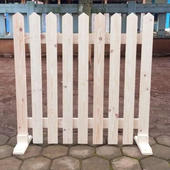 Pagar Kayu Jati Belanda / Pagar Pembatas Ruangan / Pagar Pembatas Taman / Pagar Taman Minimalis Baha