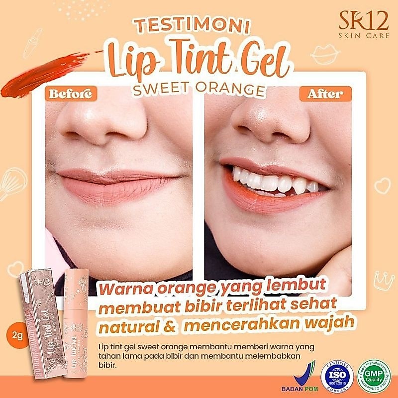 LIP TINT SR12 / LIP TINT GEL SR12 / LIP TIN SR12 / LIPTINT SR12