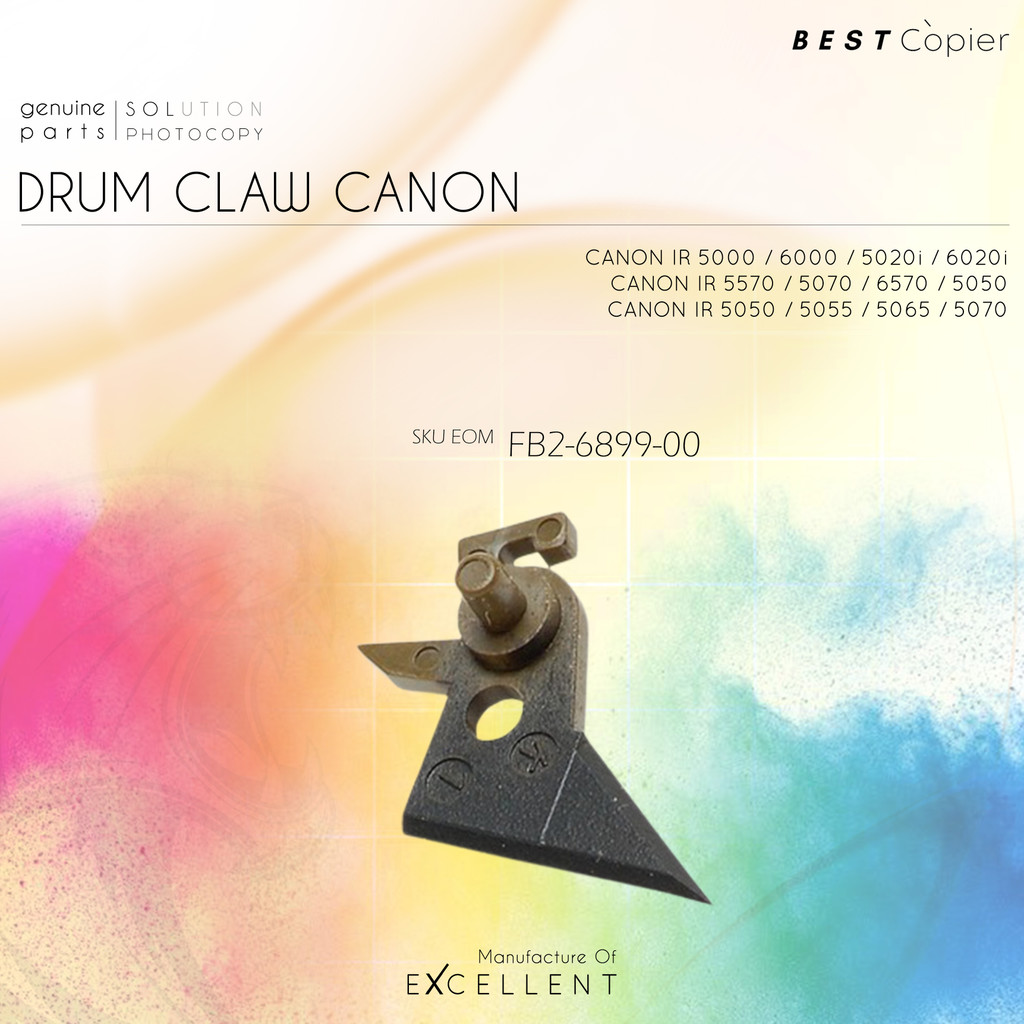 Drum Claw Kuku Sparepart Mesin Canon IR 5000 6000 5020 6020 5050 5075 5570 6570 FB2-6899-000 Origina