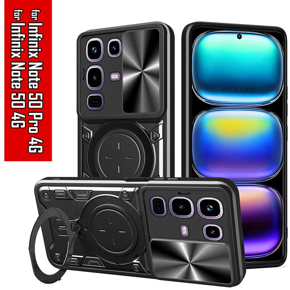 CASE INFINIX NOTE 50 50S 50X / NOTE 50 PRO MAGNETIC CASE SLIDE CAMERA #VINZ