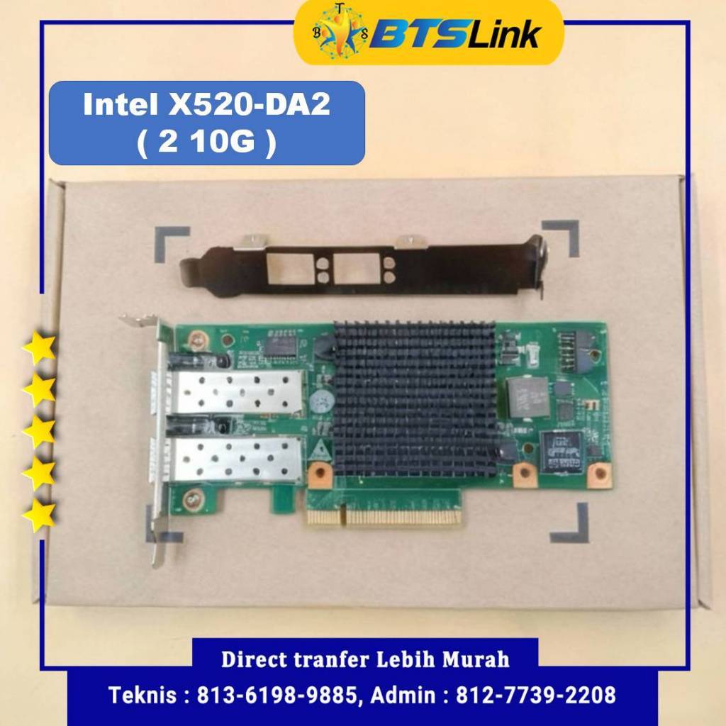 SFP card Intel X520-DA2 (2*10G)     Berkualitas