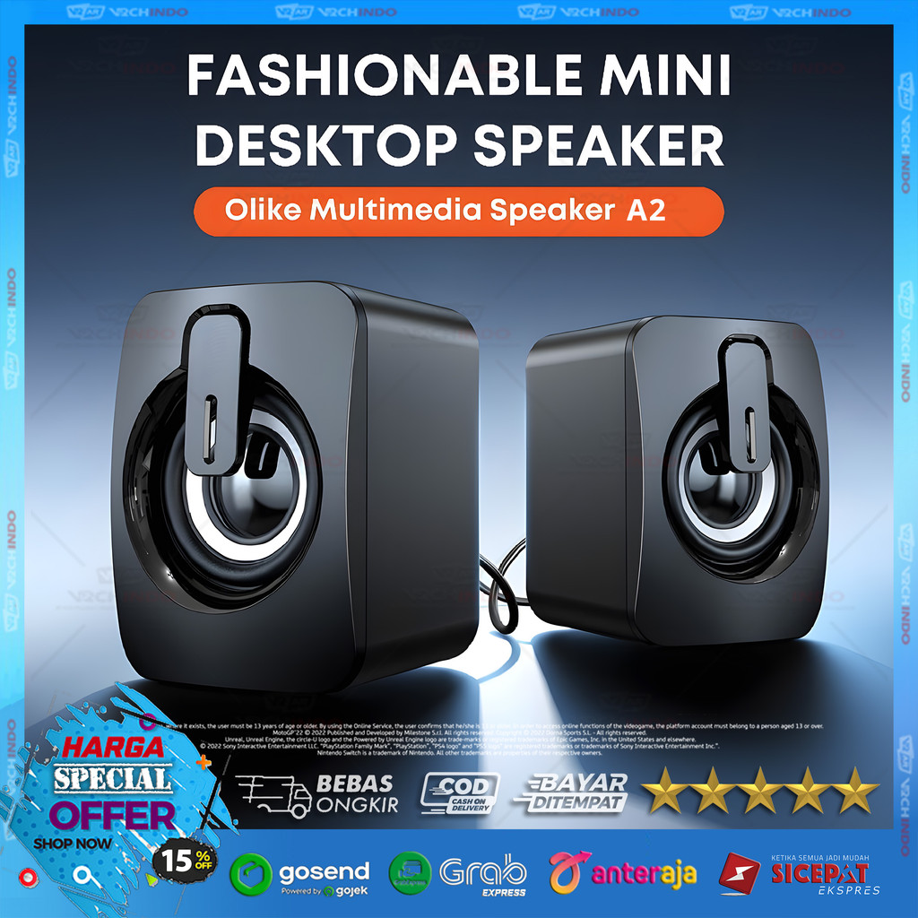 Speaker Mini / Speaker USB / Speaker Komputer Desktop Multimedia Stereo Plug & Play High Quality !!