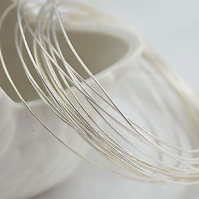 Genuine Real Pure Solid 925 Sterling Silver Wire Thread Metal Silver String Line Necklace Bracelet