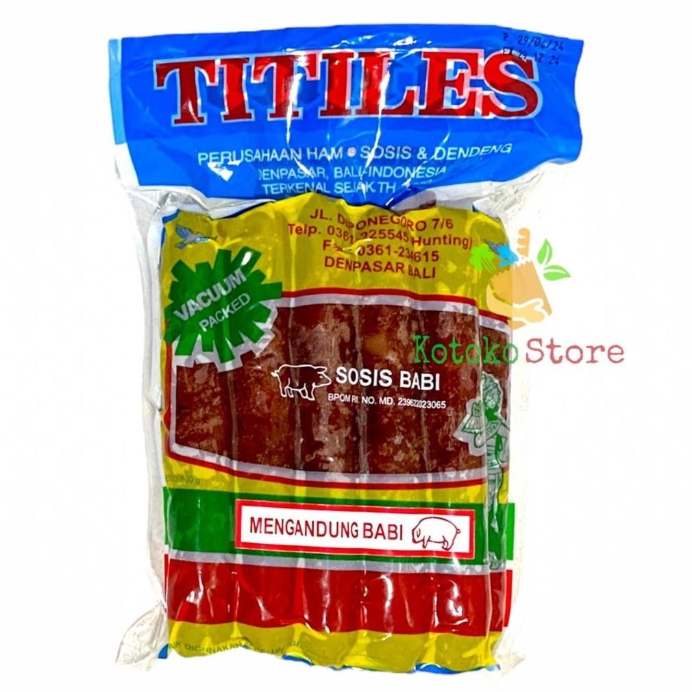 LAPCIONG TITILES BALI / SOSIS BABI TITILES BALI 500GR