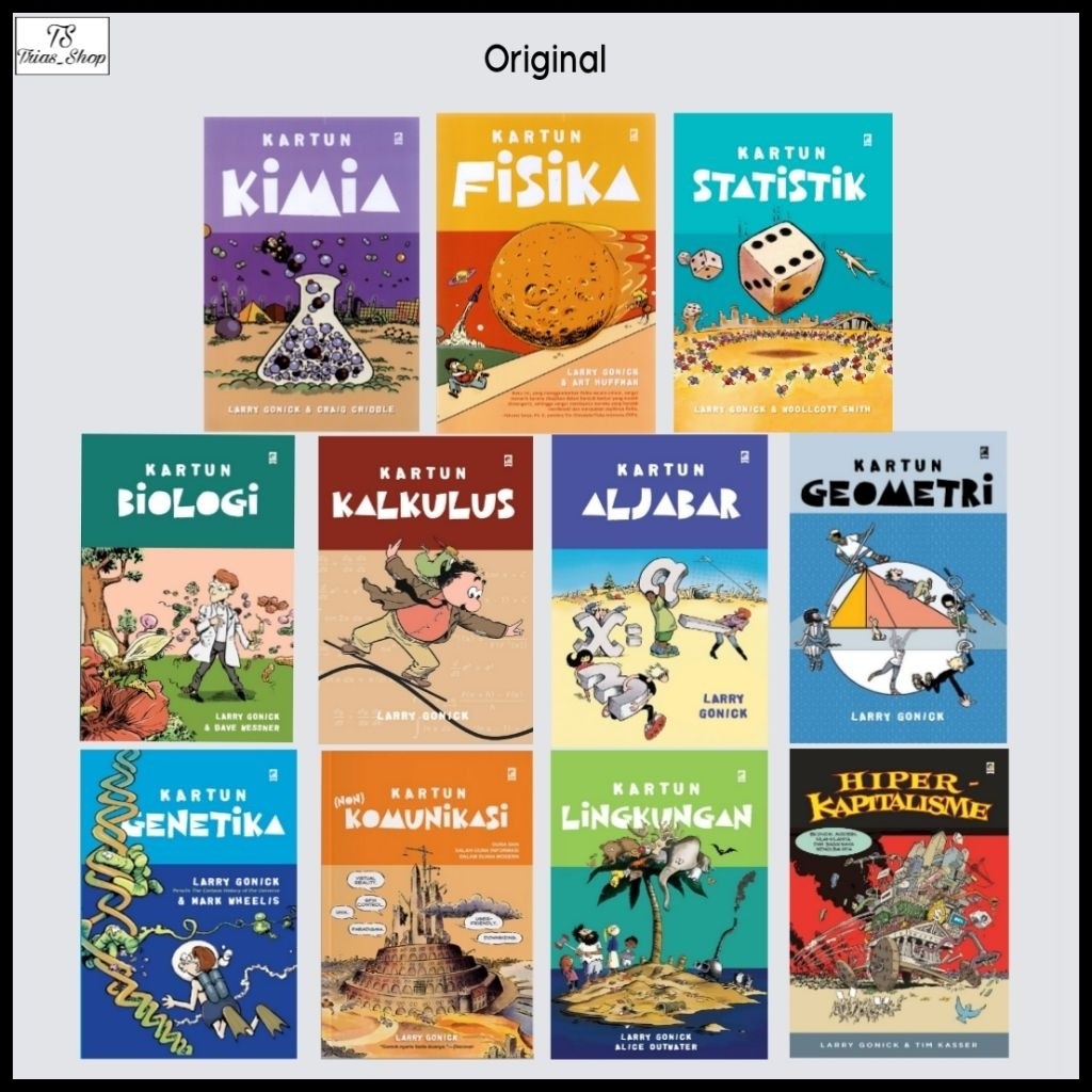 NEW Buku Kartun Fisika  Kartun Kimia Statistik Genetika Non Komunikasi Lingkungan Kalkulus Biology A