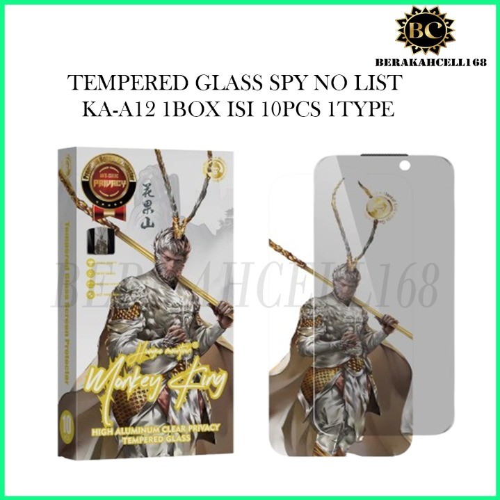 10PCS 1BOX KA-A12 TEMPERED GLASS SPY CLEAR MONKEY KING SAMSUNG S20 FE S10 LITE NOTE 10 LITE