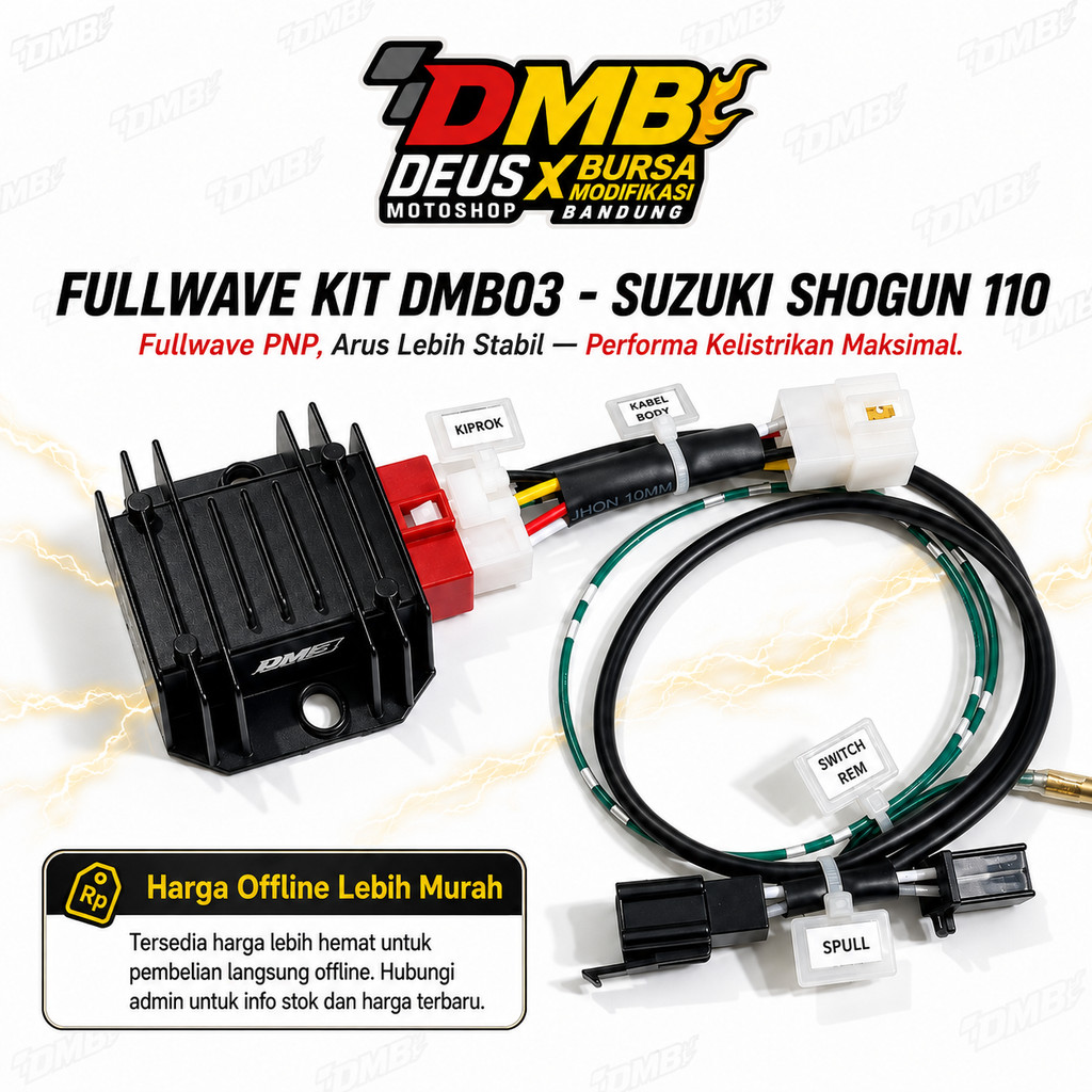 Kabel Full Wave DMB Suzuki Shogun 110 PNP Kiprok NMAX DMB02 DMB03 YGP