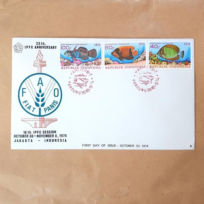 Perangko/Prangko Indonesia. 1974. SHP 138 (8) Seri Ikan Hias Laut