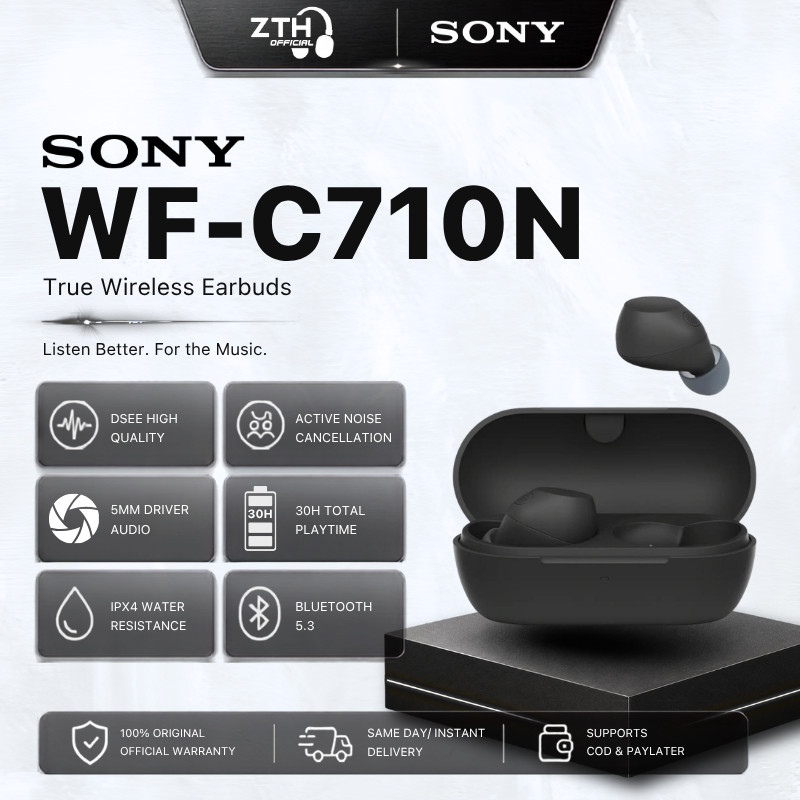 Sony WF-C710N / WFC710N / WF C 710N / WF C 710 N ANC TWS Truly Wireless Noise-Canceling Earbuds