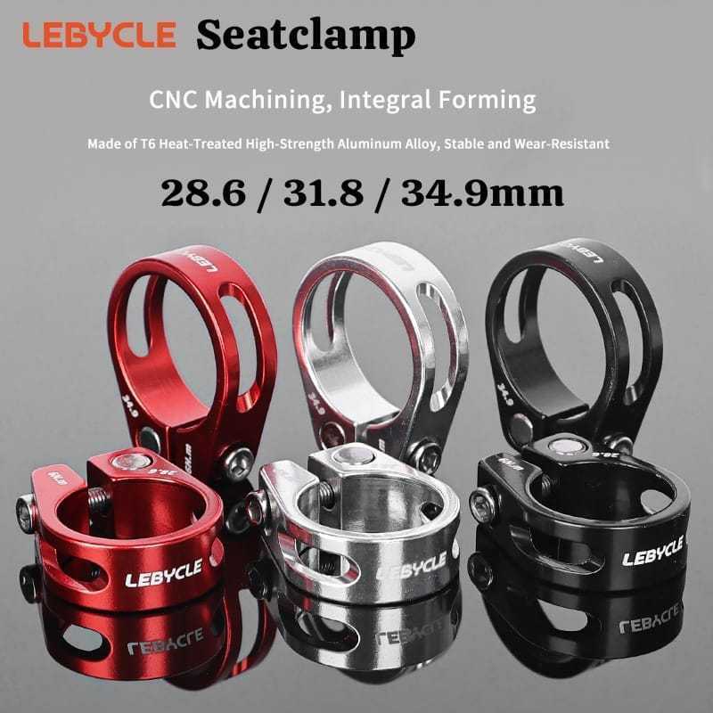 Foto Lebycle Seatclamp Seat Clamp Klem Tiang Sadel Qr 28.6 31.8 34.9 mm untuk Seatpost Diameter 25.4 27.2 30.9 & 31.8 mm Baut L Bolt sepeda