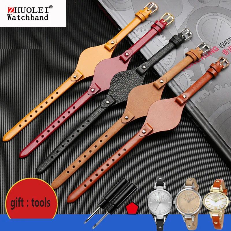 high quality genuine leather watchbands for fossil ES3077 ES2830 ES3262 ES3060 Stylish women's watch