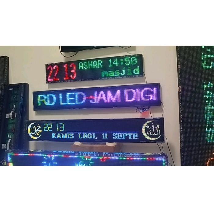 RUNNING TEXT P10 RGB INDOOR OUTDOOR - INDOOR 20X100