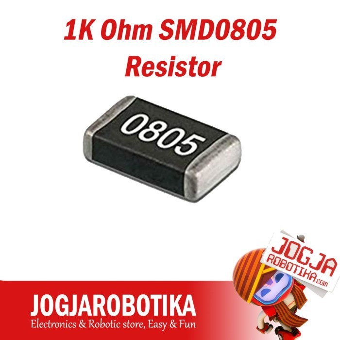 Resistor SMD0805 Resistor SMD 0805 Berbagai Nilai Harga untuk 10 Pcs