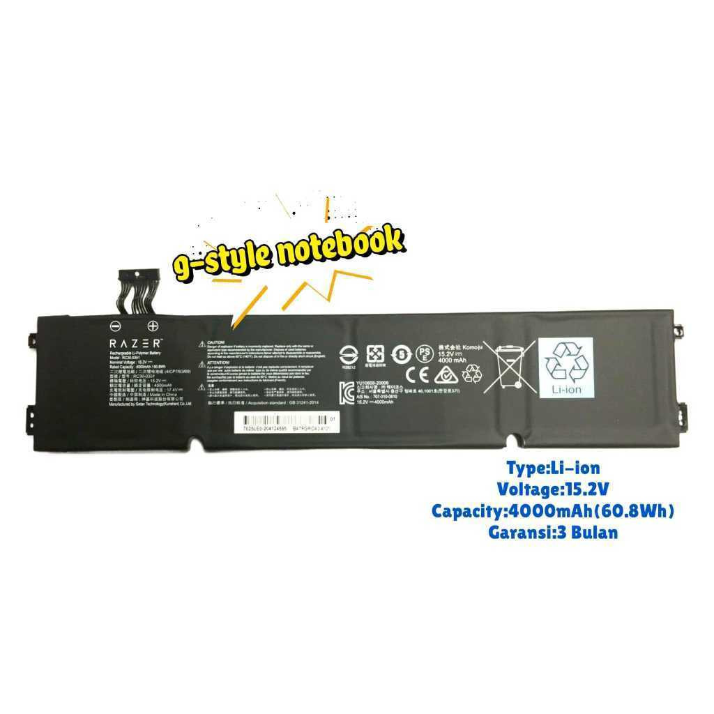 Baterai Laptop Razer Blade 15 RC30-0351 Original