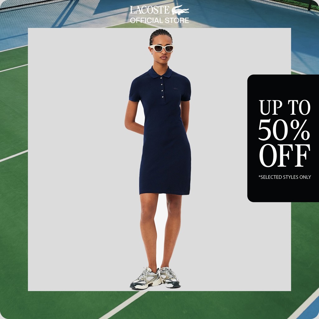 Lacoste - Slim Fit Stretch Mini Piqué Polo Dress