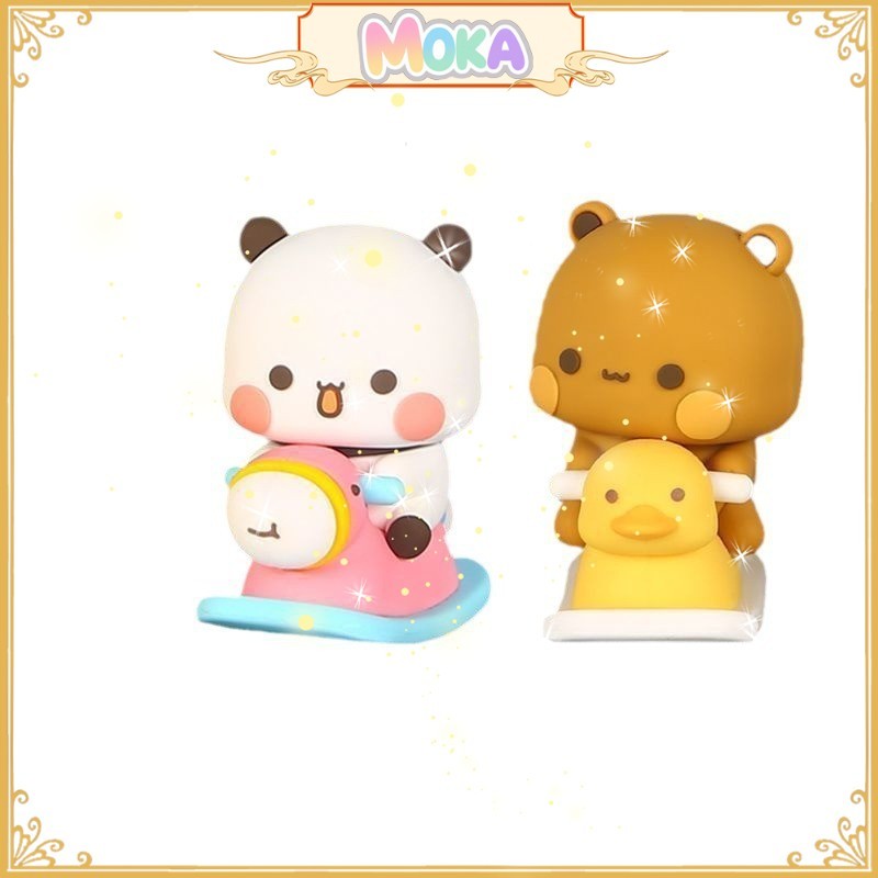 Miniatur Bubu Dudu Figure Couple Lucu Mainan Boneka Miniatur Pasangan