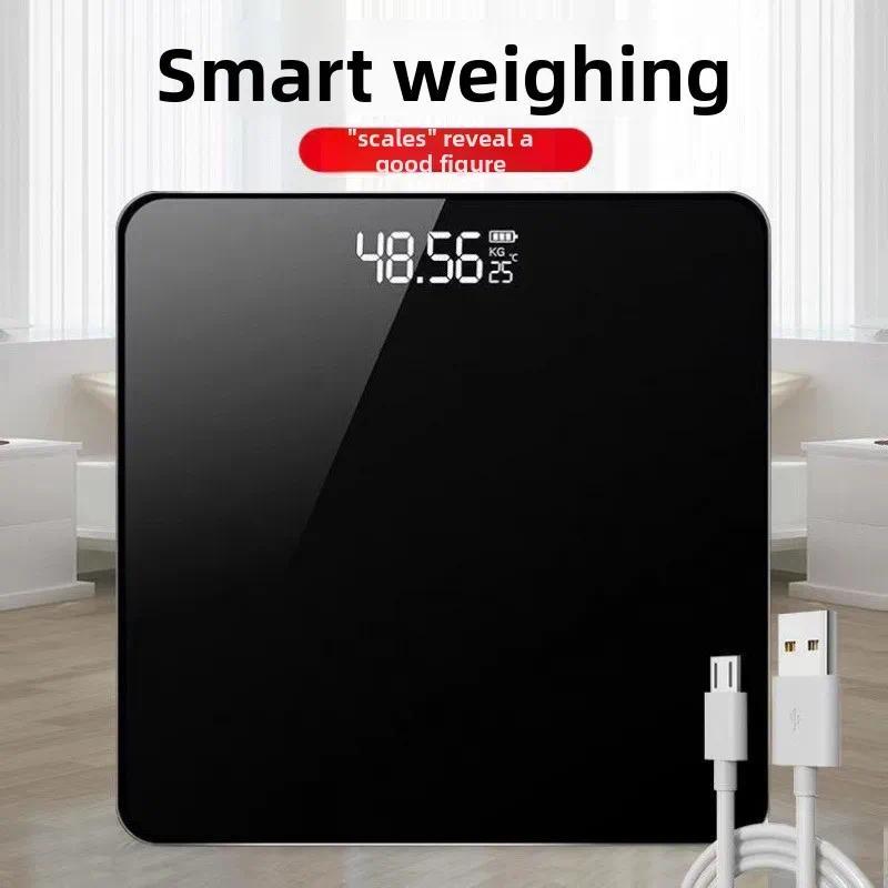 Bluetooth Smart Weight Scale - Precise Intelligent Digital Wireless Weight Scale. USB Rechargeable S