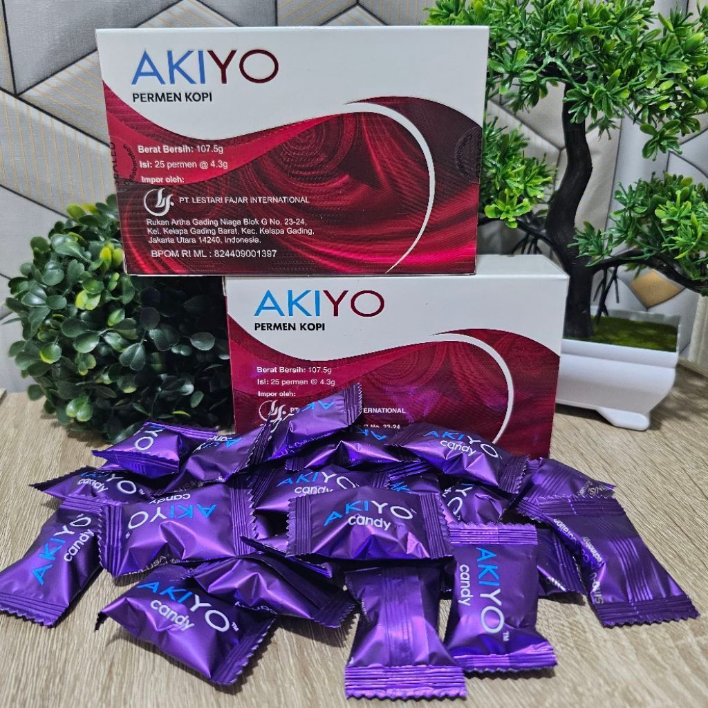 AKIYO Permen Kopi BPOM 1 BOX isi 25 pcs