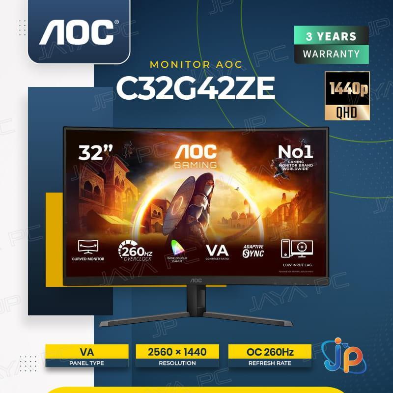 Monitor AOC LED AOC C32G42ZE- Curved 2K QHD 32" Inch