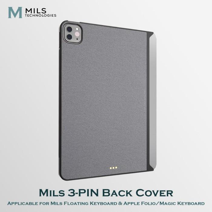 MILS 3 Pin Case / Back Cover / Casing Magic Keyboard Smart Folio Keyboard Floating Keyboard for iPad