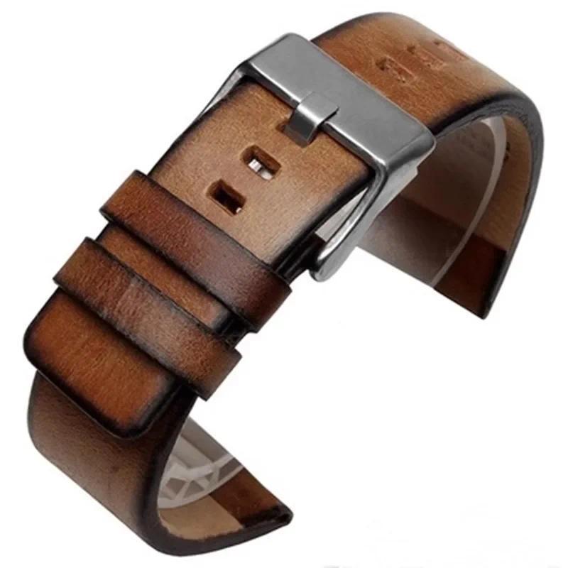 High Quality Authentic Leather Strap for Diesel DZ 1399 DZ4280 DZ4290 22mm 24mm 28mm Diesel Watch St