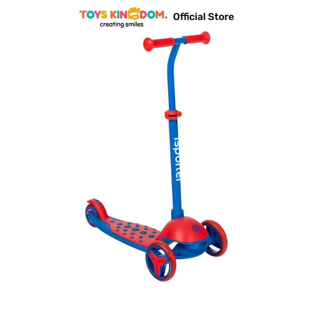 Toys Kingdom Paso Skuter Isporter M3Z - Merah/Biru Skuter Anak Roda Tiga Outdoor Sport