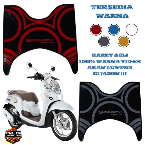 karpet motor scoopy new 2019 pijakan kaki motor HONDA SCOOPY DONAT 2017-2019